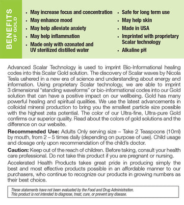 Accelerated Gold 4 Pack® - Accelerated Health Products